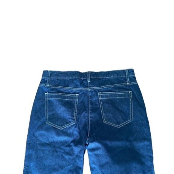 High Waisted Button Cuff Jeans Size 10 - Picture 6 of 12